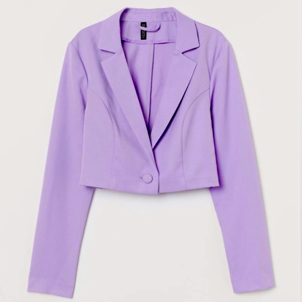 {H&M} Lilac Crop Blazer | Small